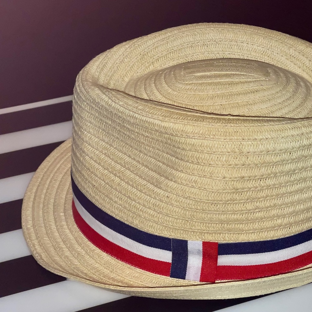 Walt Disney World Resort Parks Epcot Malleable French Colors Woven Fedora Hat